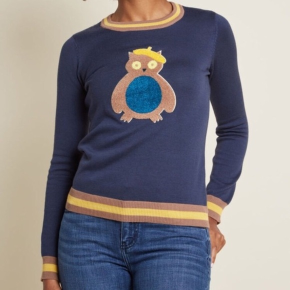 Modcloth Sweaters - 🦉NWT ModCloth Owl There Is To It Sweater